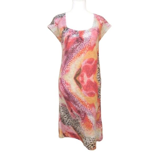 Multi Color Alpaca Wool Knit Dress - Picture 1 of 8